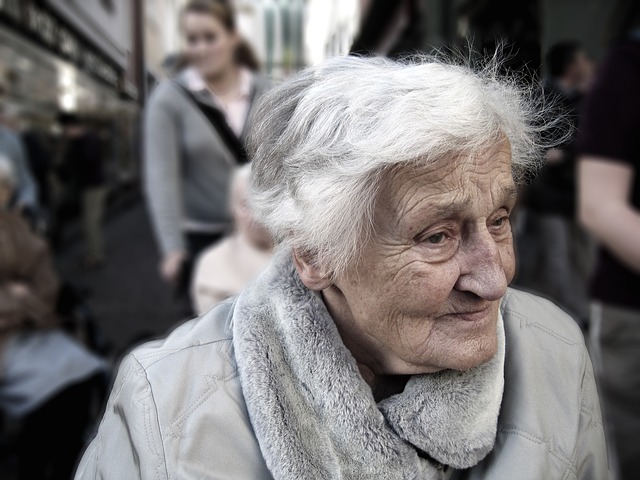 older senior woman