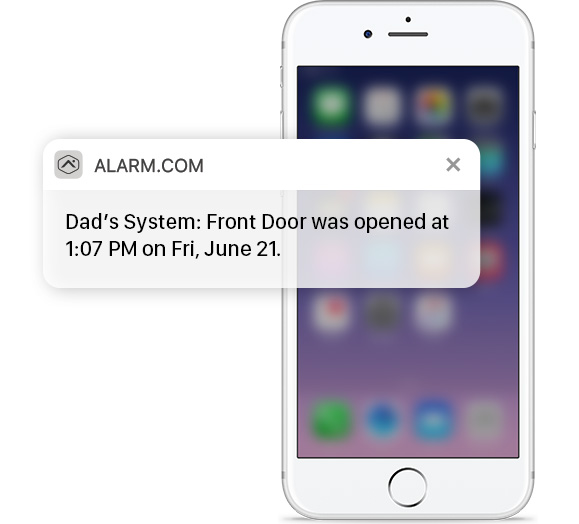 alarm wellness iphone and message